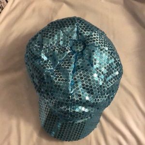 Blue sparkle hat